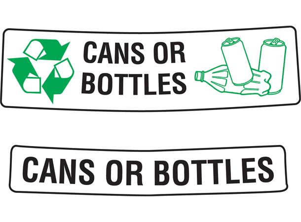 Decal for 9 Gal. "Cans or Bottles" (pr.) SG13191